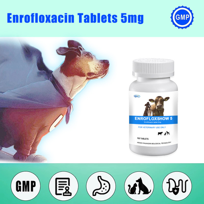 Enrofloxacin Veterinary Bolus Tablet 5mg Bolus মেডিসিন পোষা প্রাণীর জন্য