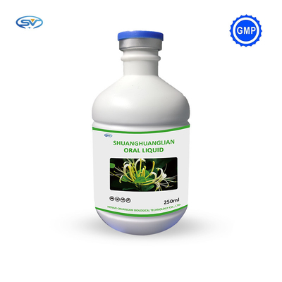 ওরাল সলিউশন মেডিসিন Shuanghuanglian Oral Liquid Herbal Medicine 1000ml for Animal with GMP