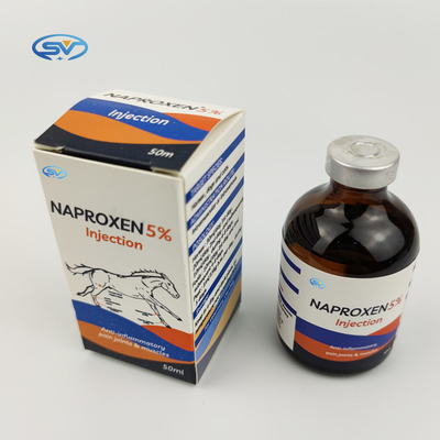 5% Naproxen 50Mg/ML ভেটেরিনারি ইনজেক্টেবল ড্রাগস অ্যান্টি-ইনফ্ল্যামেটরি রিলিভ ফিভার